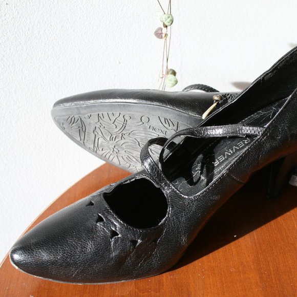 Sole Reviver by Next Black Leather High Heel - Picture 7 of 8